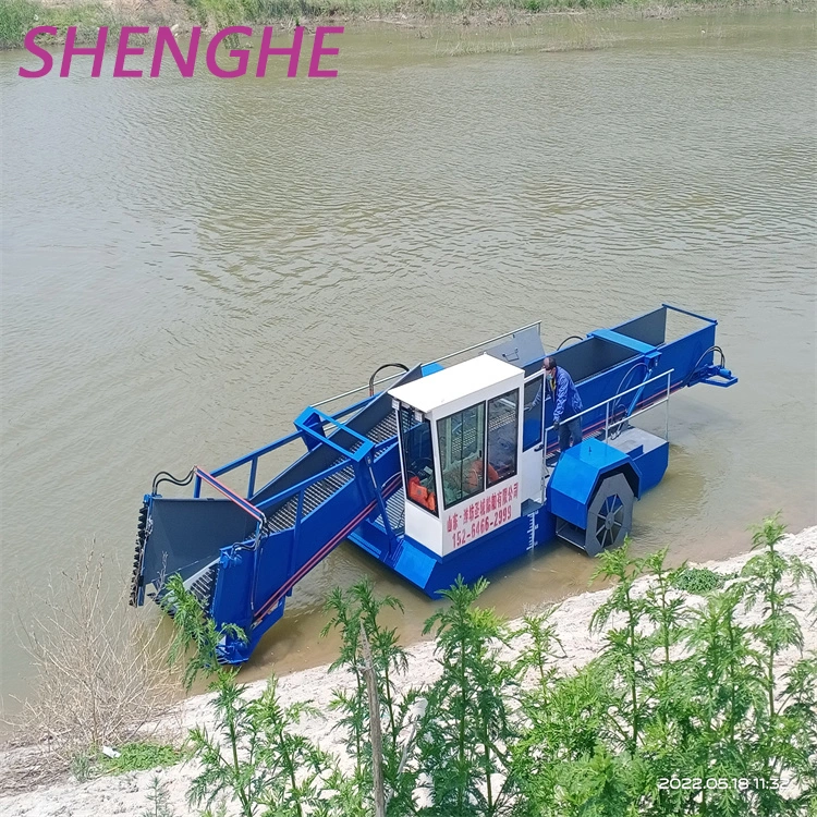 Water Hyacinth Floating Seabed Plant Removal Cleaning Harvesting Machinery