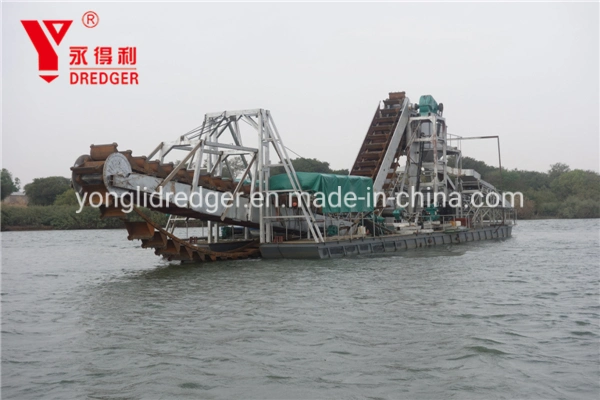 Bucket Chain Type Gold Dredger for River Gold Dredging