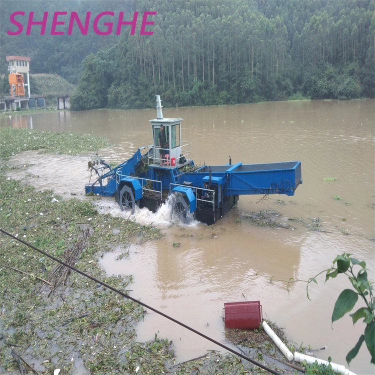 Reservoir Hyacinth Collecting Floating Aquatic Weed Harvester