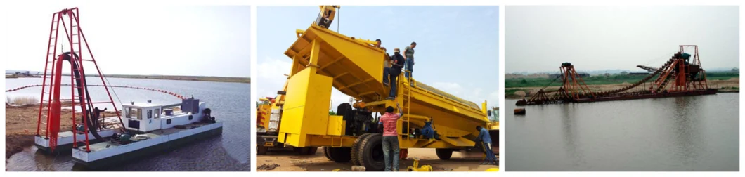 Factory Provide Lake Sea River Used Chain Bucket Dredger for Gold and Diamond Mining